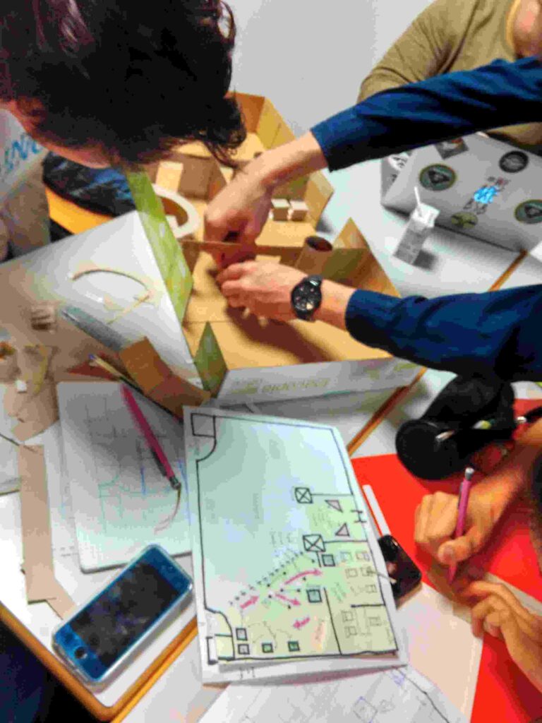 atelier design thinking facilité par Florence rigneau avec la pensée visuelle